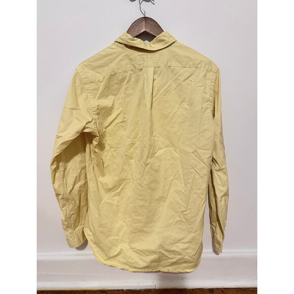 Ralph Lauren Classic Fit Mens Small Yellow Button Up Long Sleeve Shirt - Picture 2 of 6